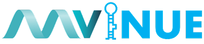 Text logo with stylized key design.